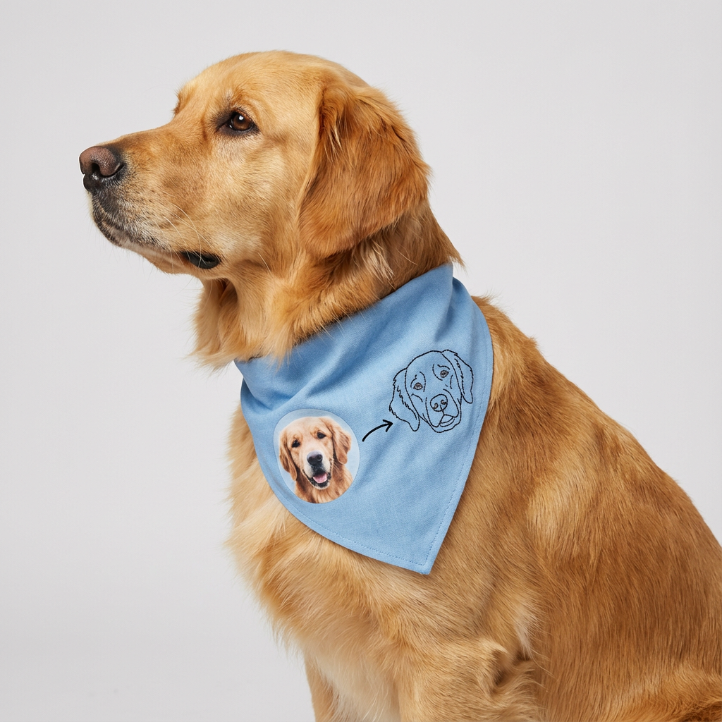 customized pet bandanna