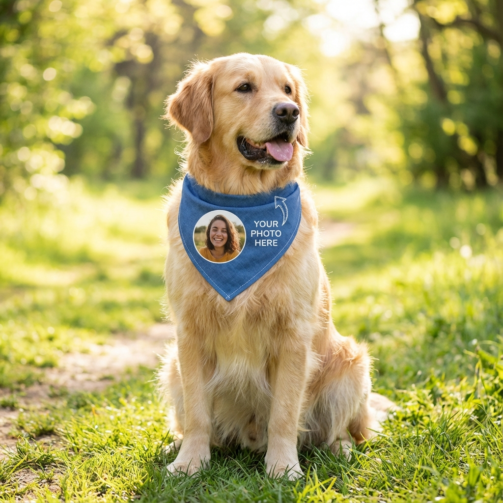customized pet bandanna