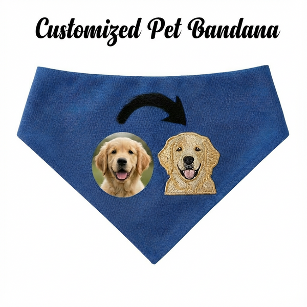 customized pet bandanna